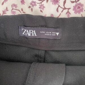 black zara skort